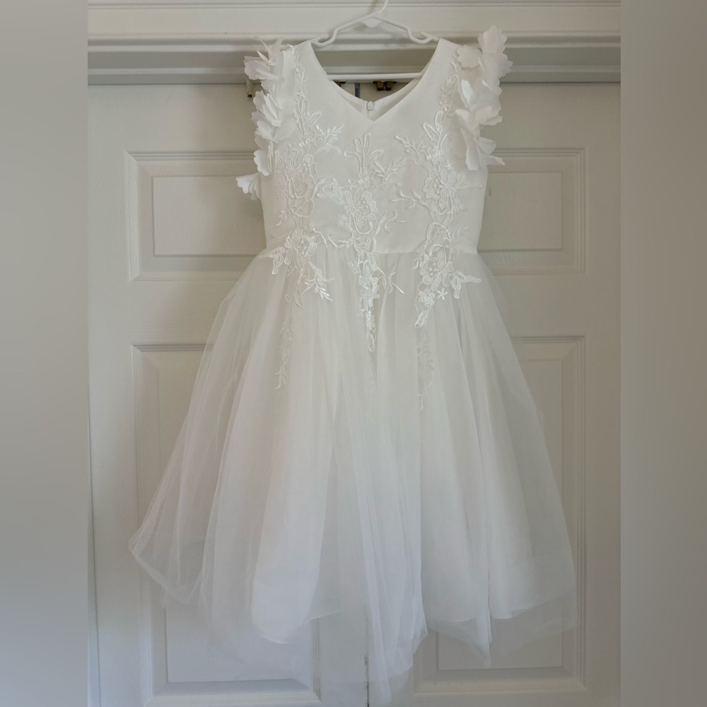 EUC Trish Scully Bianca White dress size 10 - Picture 4 of 5